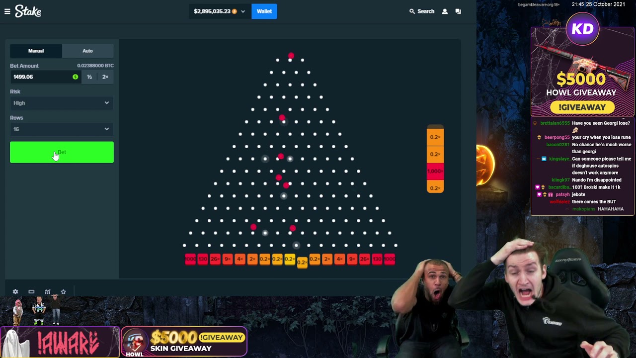 Gioca a Plinko su 888 Casino